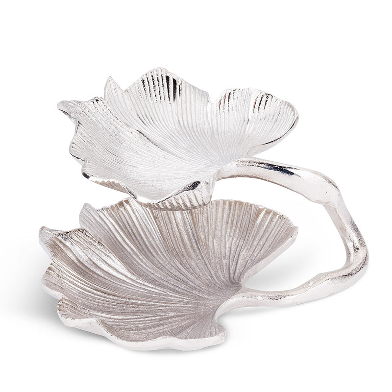 Two-Tier Gingko Leaf Plate