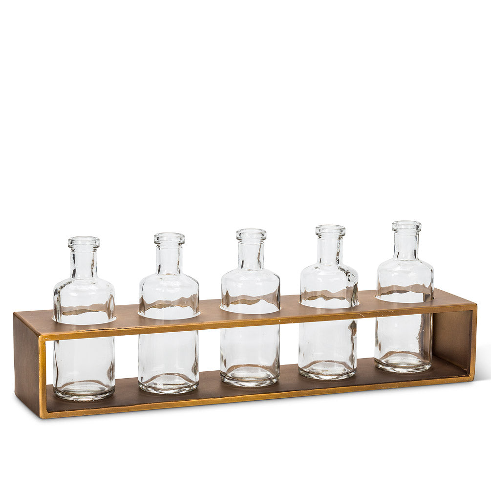 5 Small Vases in Rack – Ceremoni