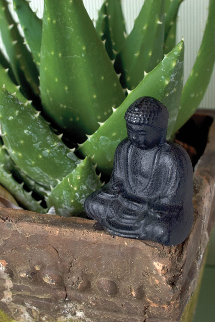 Black Sitting Buddha Figurine