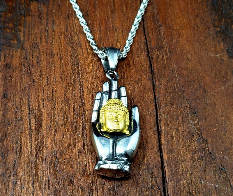 Abhaya Mudra Buddha Necklace