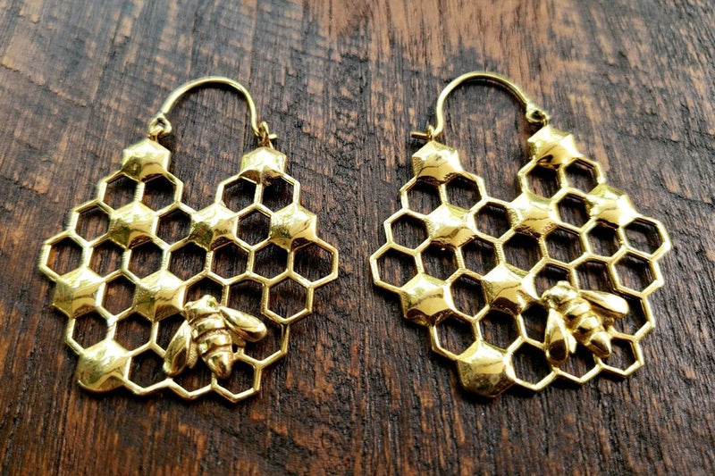 Beehive Sacred Geometry Earrings