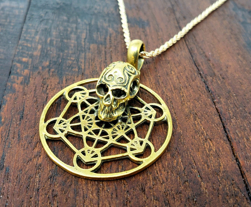Sacred Geometry Skull Necklace