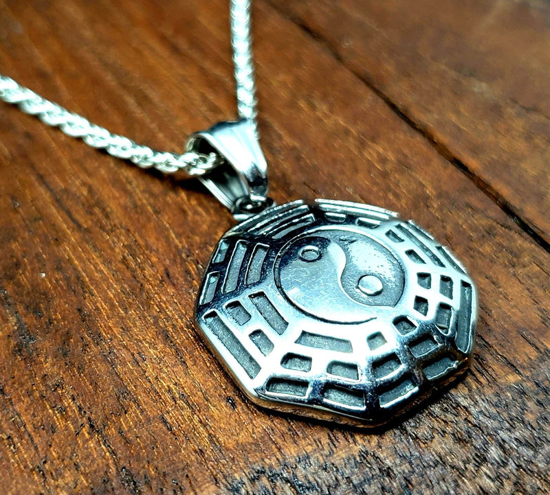 Steel Yin Yang Necklace